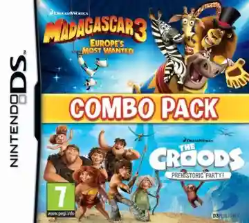 Combo Pack - Madagascar 3 - Europe's Most Wanted + Croods, The - Prehistoric Party! (Europe) (En,Fr,De,Es,It)